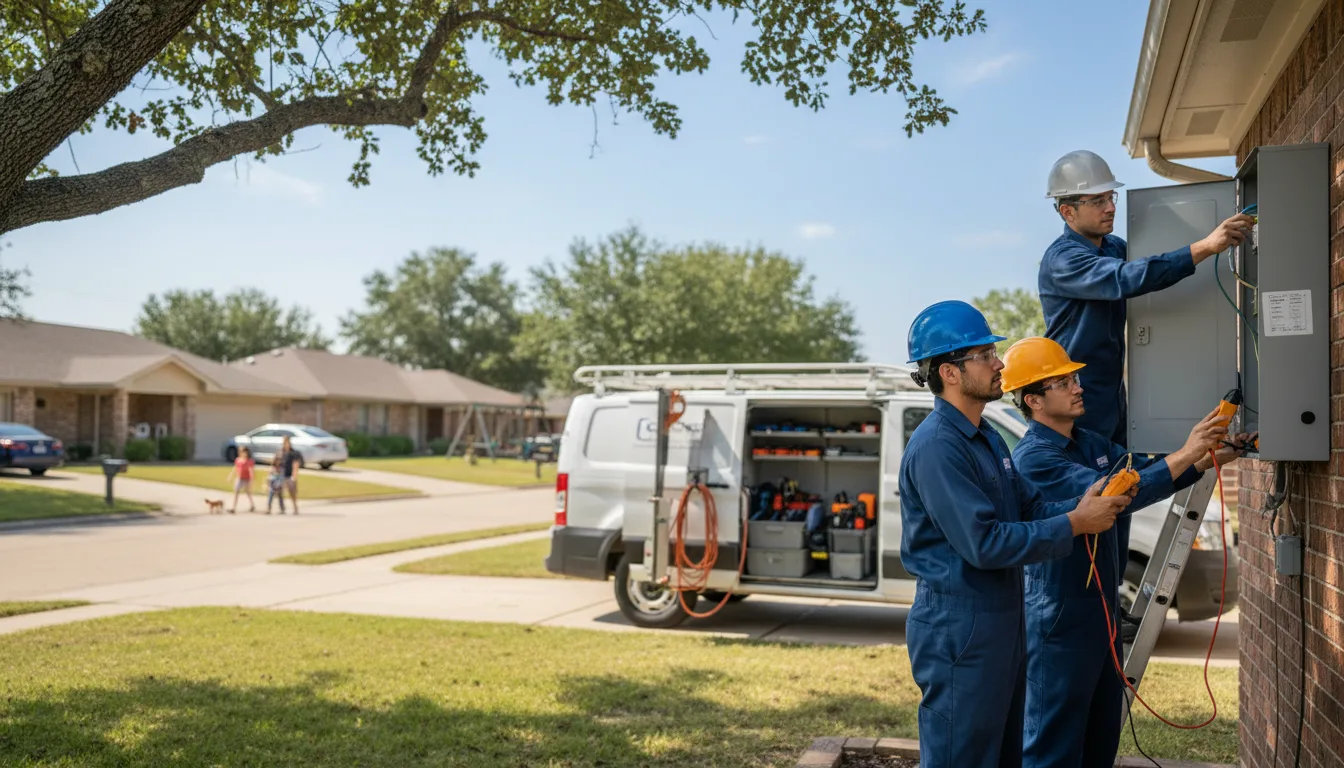 Certified electrician providing emergency electrical services in Rio Medina, TX